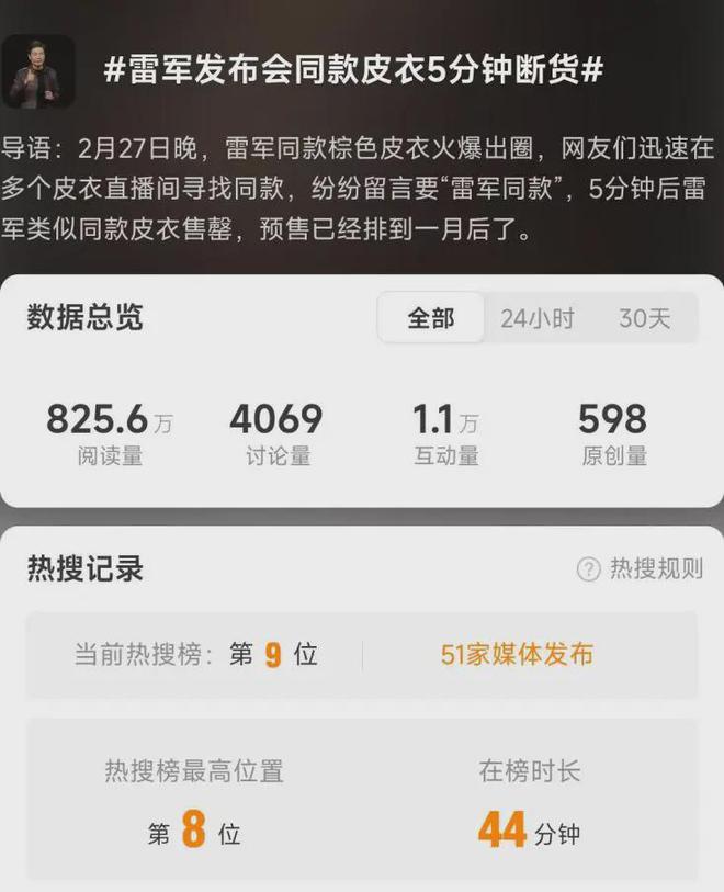 款皮衣成中年男人的“性价比战袍”？EVO视讯霸总带货第一人！雷军同(图14)